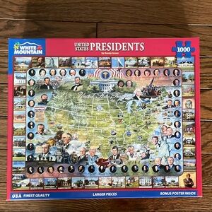 White Mountain United States Presidents Puzzle - Larger Pieces 24”x30” Ages 12+